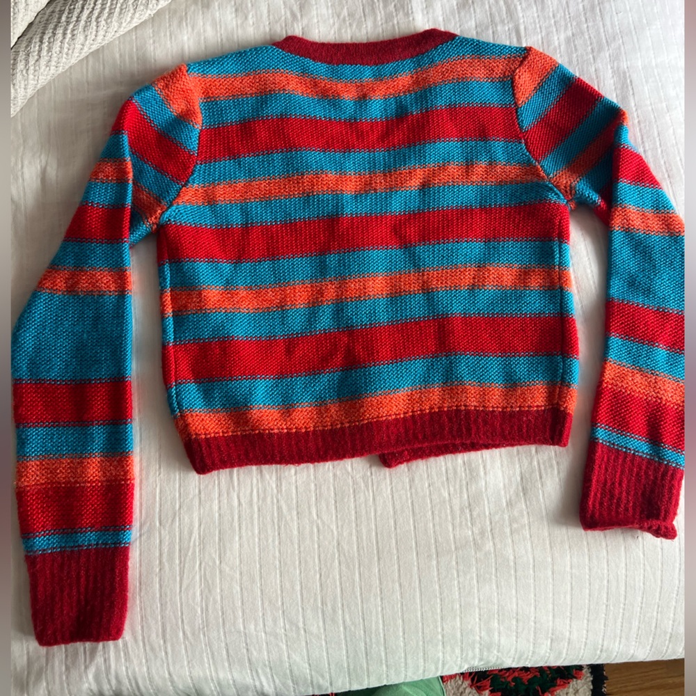 ANDERSSON BELL - Red / Orange / Blue Cardigan - SMALL - Picture 3 of 7